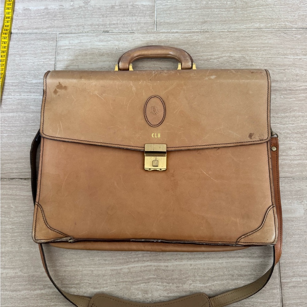 Dior Leather Briefcase